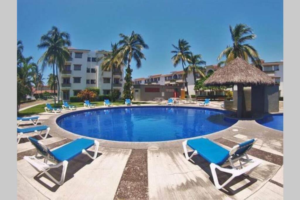 דירות מנסניו Magnifico Departamento, Cocina Equipada, 2 Recamaras 2 Banos , Hasta 6 Personas, 3 Albercas, Playa A 50 Mts Wifi, Aire Acondicionado מראה חיצוני תמונה