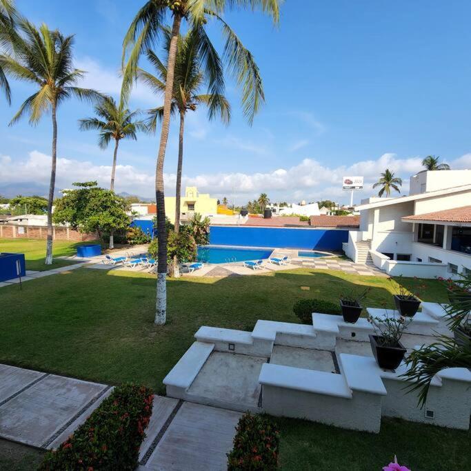 דירות מנסניו Magnifico Departamento, Cocina Equipada, 2 Recamaras 2 Banos , Hasta 6 Personas, 3 Albercas, Playa A 50 Mts Wifi, Aire Acondicionado מראה חיצוני תמונה
