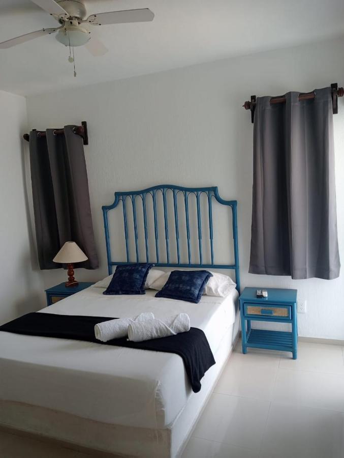 דירות מנסניו Magnifico Departamento, Cocina Equipada, 2 Recamaras 2 Banos , Hasta 6 Personas, 3 Albercas, Playa A 50 Mts Wifi, Aire Acondicionado מראה חיצוני תמונה